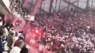 This is what happens when two opposing camps are brought together in one stadium