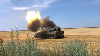 The work of the Ukrainian tankmen