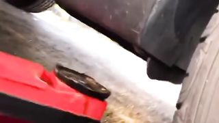 This guy is a pro at car maintenance!