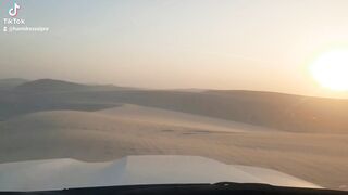Safari ride up of dunes and drifts