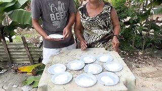 Torta na cara com Mainha kkkkk