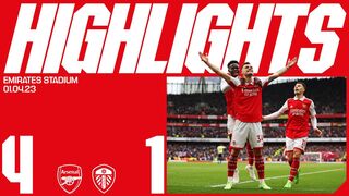 Arsenal vs leeds united 4-1 mach highlights
