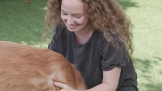 pet enjoying