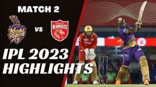IPL 2023 Match 2 Highlights  Punjab Kings vs Kolkata Knight Riders-