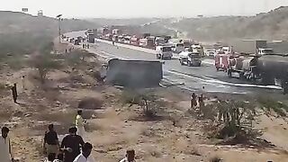ACCIDENT ON M-9 MOTOR WAY.