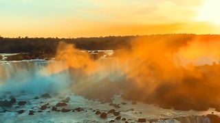 Sunset at Waterfall