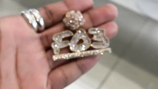 Pink Gold & Real Diamond Family Over Everything Pendant