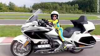 3 year old boy driving a car n bike unique video