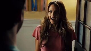 Beautiful Hollywood  girl kisses scene
