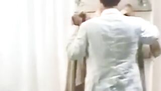 Romantic kisses scene