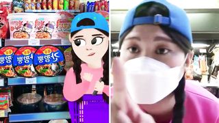 COMPARE BTS BT21 Dessert Mukbang 방탄소년단 음식 먹방 DONA 도나 VS New Dona Animation Inter 3