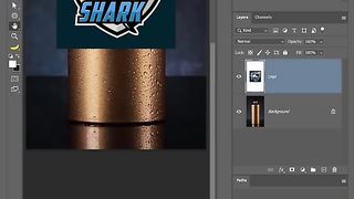 How To Place a Logo Onto a Bottle In Photoshop