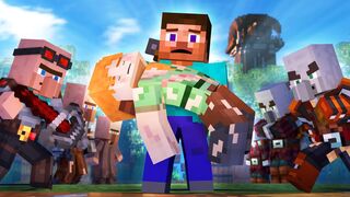 RISE OF THE PILLAGERS - Alex and Steve Adventures |Minecraft Animation Movie