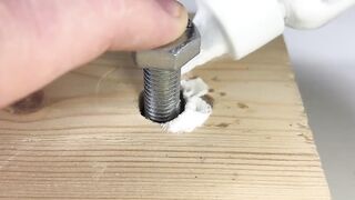 baking soda and super glue! amazing idea to connect pvc pipes of different sizes