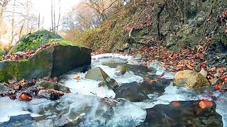 Beautiful nature view from the waterfall