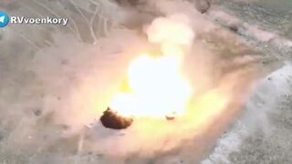 Ukrainian BMP-1 and two other BMP-12 were destroyed by Russian artillery fire