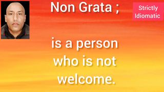 Persona Non Grata described in Urdu