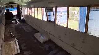 A family of 5 built the skoolie dream home with a school bus