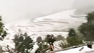 پاکستان میں ژالہ باری کے اثرات