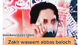 Zakir sardar Waseem Abbas Baluch  yadghar msaib    waqiya jinaat