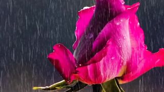 Relaxing music rain with beautiful Rain sight