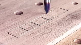 Carving logo and filling with Epoxy