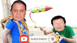 Imran Khan ny nawaz Shareef ko rocket sy bandh kr ura dia new funny video
