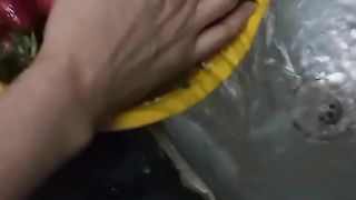 Going to freeze strawberries In cubes