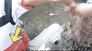 Traditional Massage From Dayak Kalimantan Indonesia.