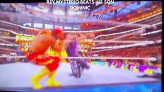REY MYSTERIO BEATS HIS SON DOMINIC AT WRESTLEMANIA 39