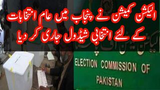 Election commission has announced election schedule for Punjab general election