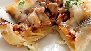 Delicious chicken pocket