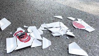 Car crushing soft things