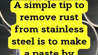 How to remove rust from stainless steel