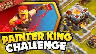 Easily 3 Star the painter King (clash of clans)