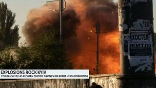 Self-detonating drones rock center of Ukraine's capital