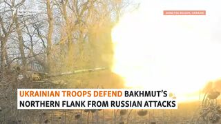 Ukrainian Troops Defend Bakhmut's Northern Flank From Russian Attacks