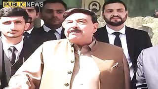 شیخ رشید کی عدالت پیشی کے بعد میڈیا سے دھواں دار گفتگو #publicews #breakingnews