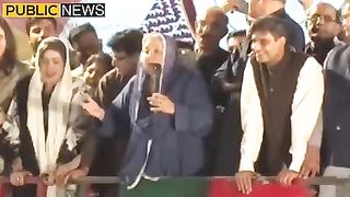 --- یاسمین راشد نے نعرے لگوا کر کارکنوں کا لہو گرما دیا #publicnews #brrakingnews