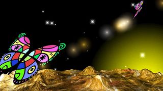 Beautiful butterflies background