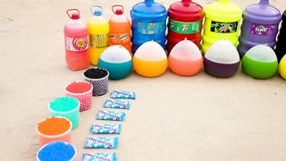 Experiment Balloons of Coca Cola & Orbeez, Mtn Dew, Fanta, Chupa Chups, 7up vs Mentos Underground