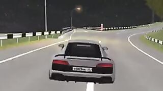 Врезался дальнобойщик