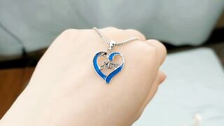 Love-shaped MOM Letter Pendant Necklace Mother's Day Gift Jewelry