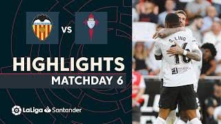 Valencia - Celta Vigo 3-0 Highlights & All Goals |Matchday 6