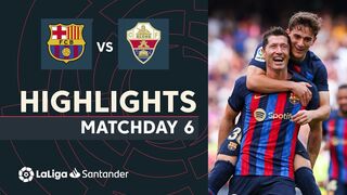 Barcelona - Elche 3-0 Highlights & All Goals |Matchday 6
