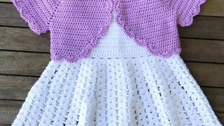 Crochet baby girl dress