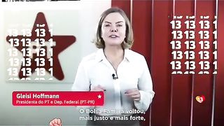 Essa é a deputada federal e Presidente do PT 13