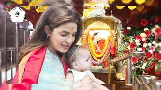 Priyanka Chopra and her daughter Malti Marie Chopra Jonas visited Mumbai's Siddhivinayak Temple..
