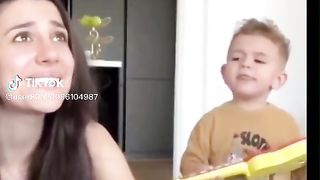 cute kid singing