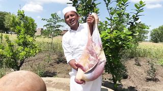 Huge Beep leg cooking  clay pot
